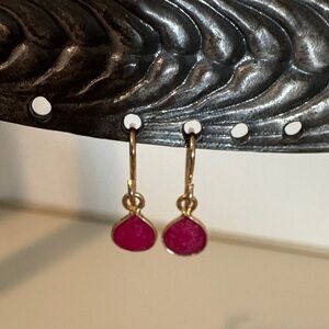 Elegant rubi drop earrings